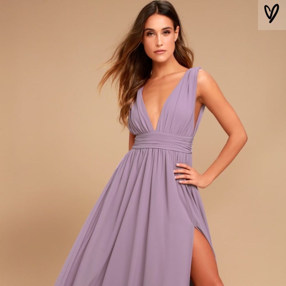 Heavenly Hues Dusty Purple Maxi Dress